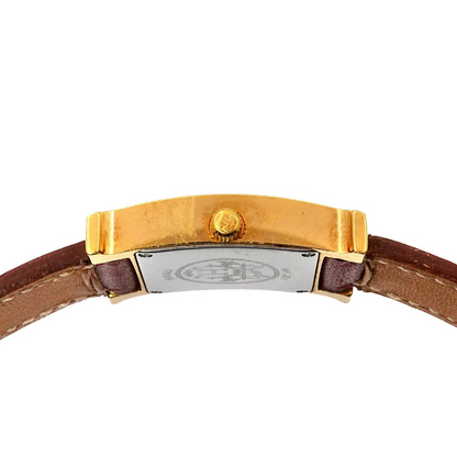 HERMES H Watch HH1 201 Quartz White Dial Ladies Watch