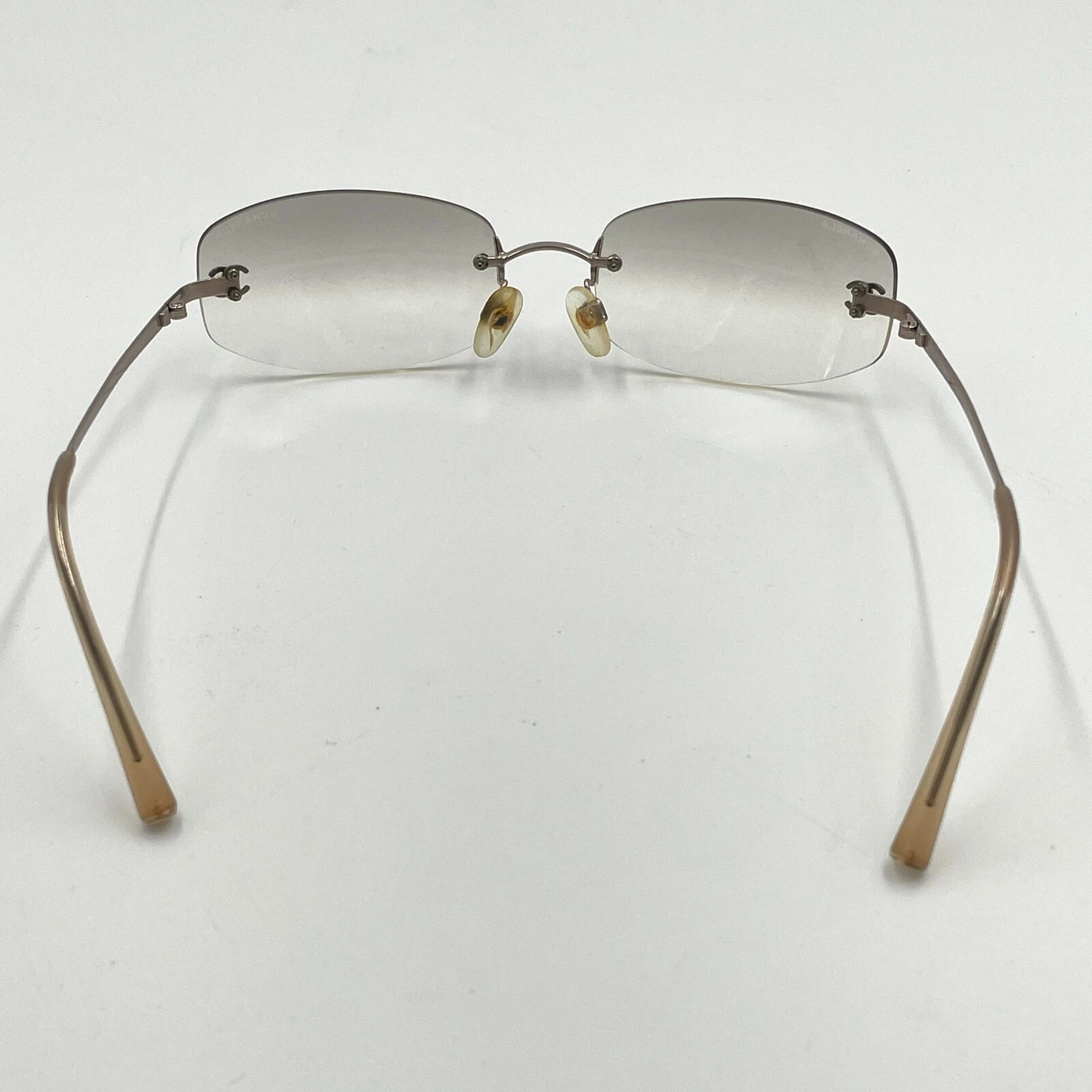 CHANEL Silver Sunglasses 57mm