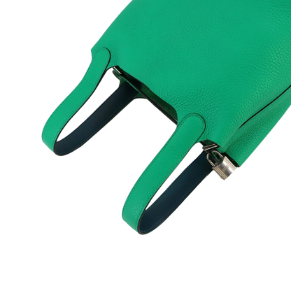 HERMES Picotin Lock Eclat PM Hand Bag Taurillon Clemence Menthe
