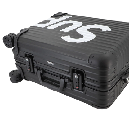 RIMOWA Supreme Topas Multi-wheel 45L Luggage Aluminum Alloy Black