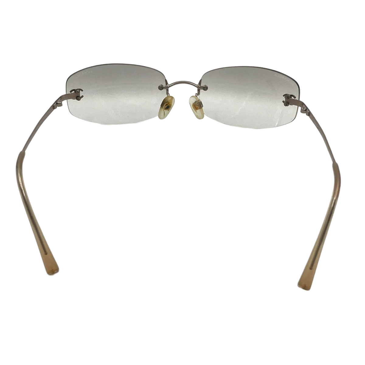 CHANEL Silver Sunglasses 57mm