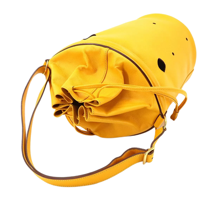 HERMES Mangeoire MM Hand Shoulder Bag Epsom Jaune Purse