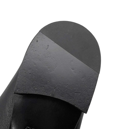 HERMES Mocassins Royale Size 37 Leather Black