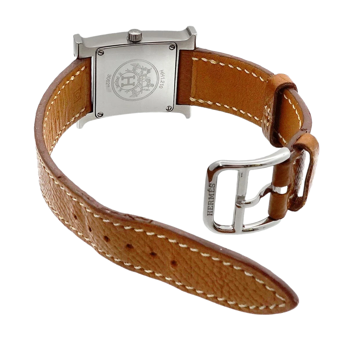 HERMES H Watch HH1.210 Quartz Silver Dial Ladies Watch