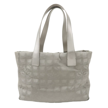 CHANEL New Travel Line Tote PM Tote Bag Jacquard Leather