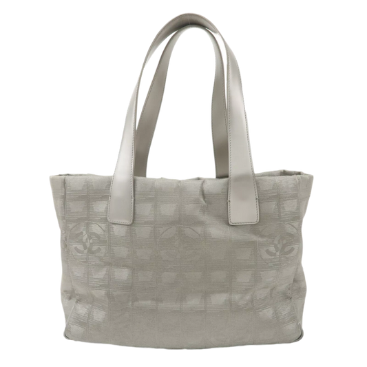 CHANEL New Travel Line Tote PM Tote Bag Jacquard Leather