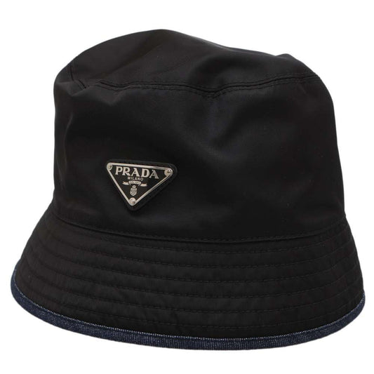 PRADA Re-Nylon Triangle Logo Bucket Hat