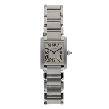 CARTIER Tank Francais Watch Stainless Steel Quartz Women's