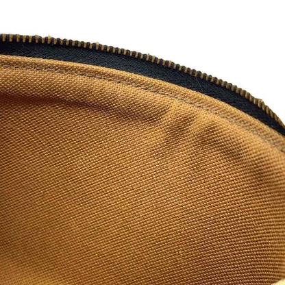 CELINE Triomphe Coin & Card Pouch PVC Coated Canvas Black