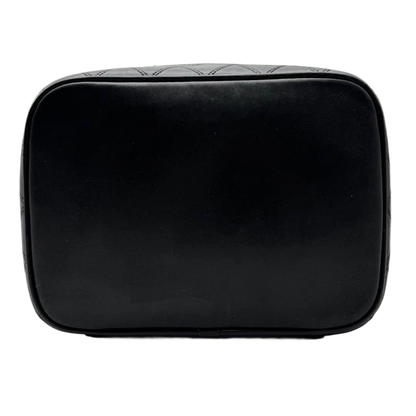 Chanel MATRASSE Vanity Bag Coco Mark Bicolore Lambskin Black Women’s