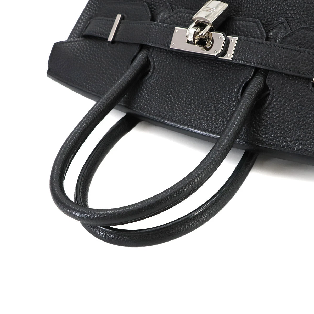 HERMES Birkin 30 Hand Bag Togo Leather Black Purse