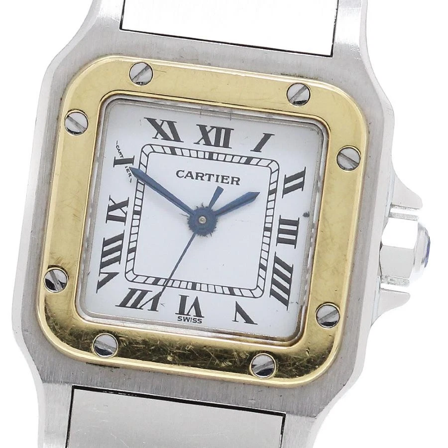 CARTIER Santos Galbee SM Godron Bracelet Automatic Ladies