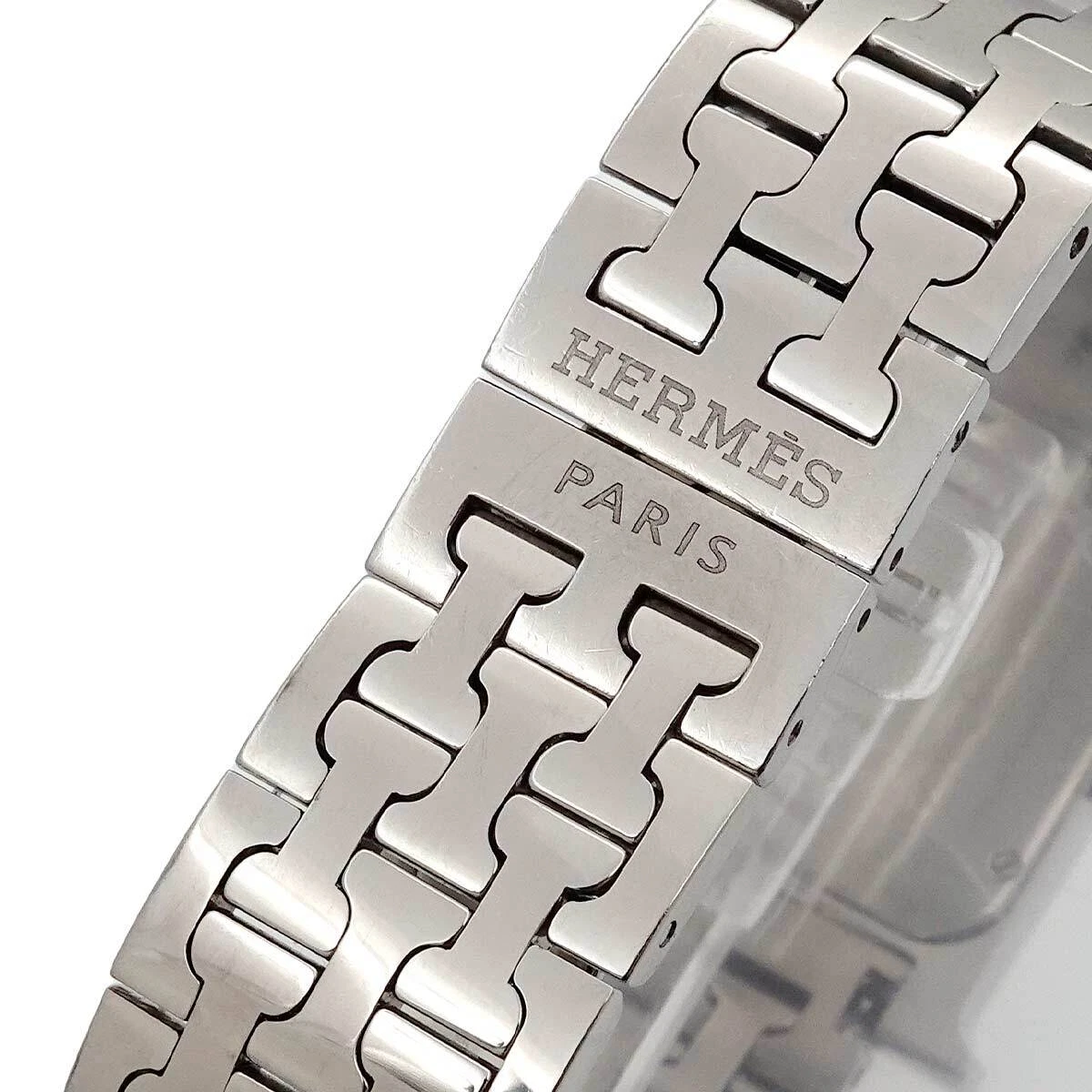 HERMES H Watch HH1.510 Quartz Silver Dial Mens Watch