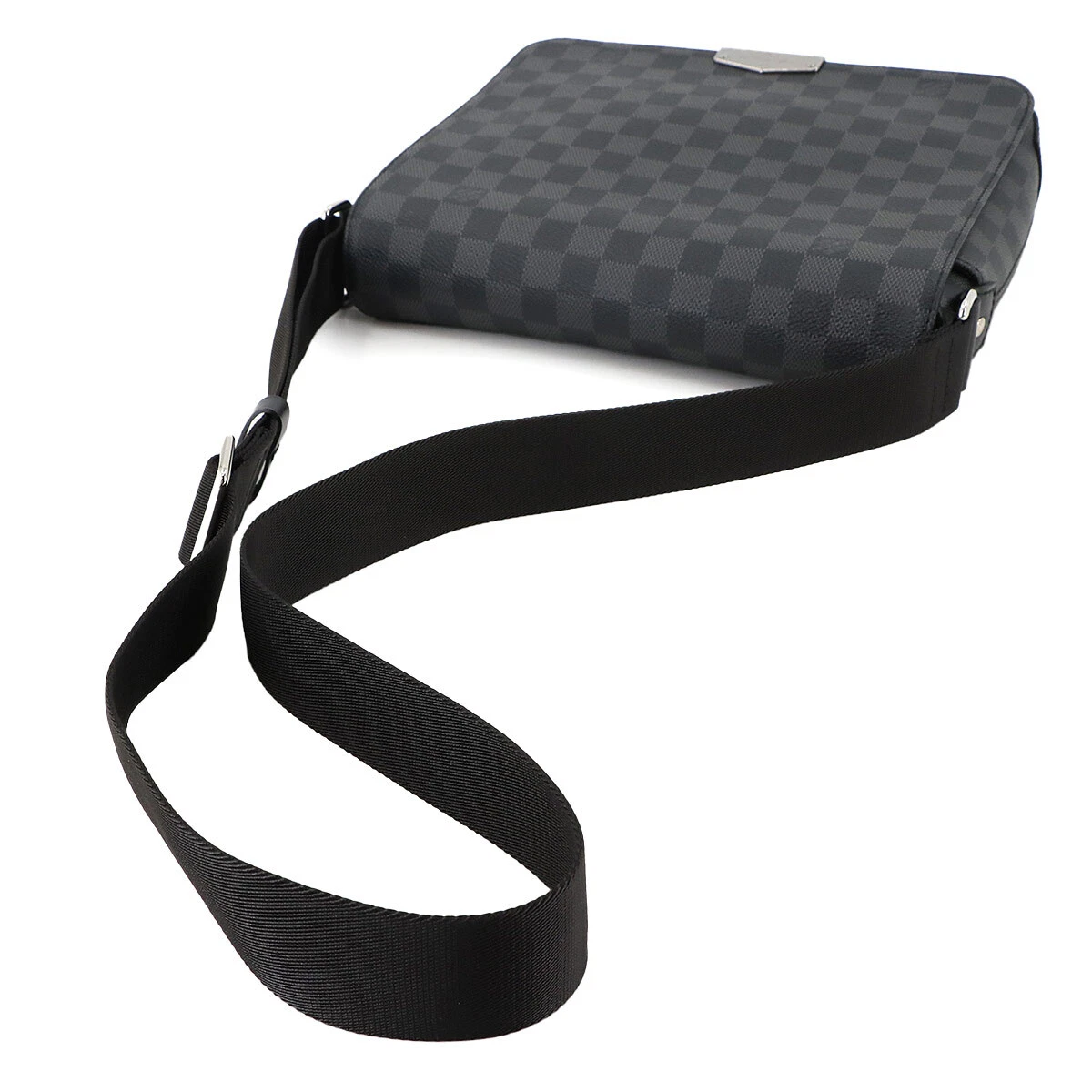 LOUIS VUITTON Damier Graphite District PM NV2 Shoulder Bag Black N40349