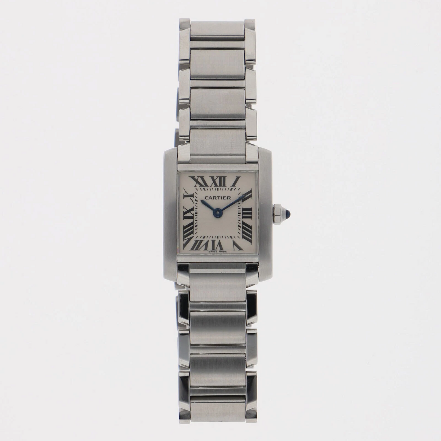 CARTIER Tank Francais Watch Stainless Steel Quartz Women's