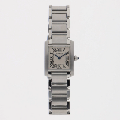 CARTIER Tank Francais Watch Stainless Steel Quartz Women's