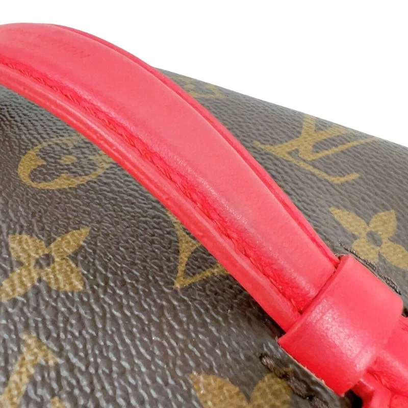 LOUIS VUITTON Nice Mini M46766 Brown Red Monogram Women's
