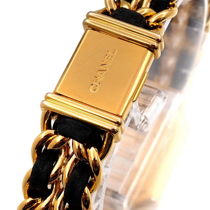 CHANEL Premiere Size L Vintage Quartz Black Dial Ladies Watch