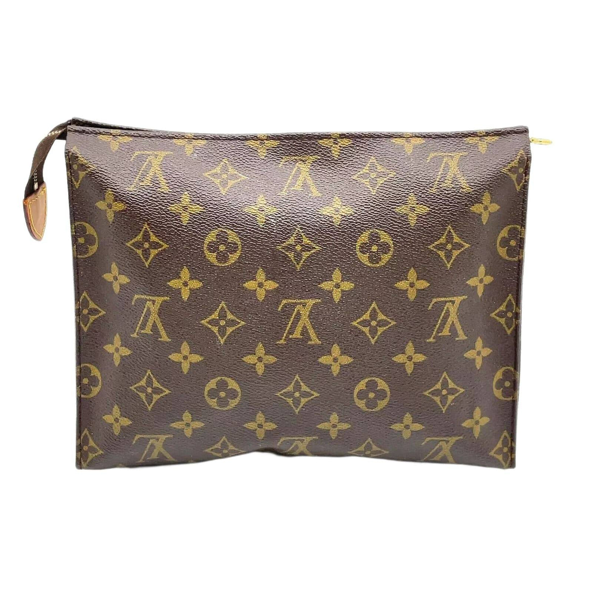 LOUIS VUITTON Monogram Poche Toilette 26 Clutch Bag W/Box
