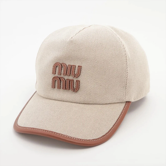 Miu Miu Cap M Cotton Beige