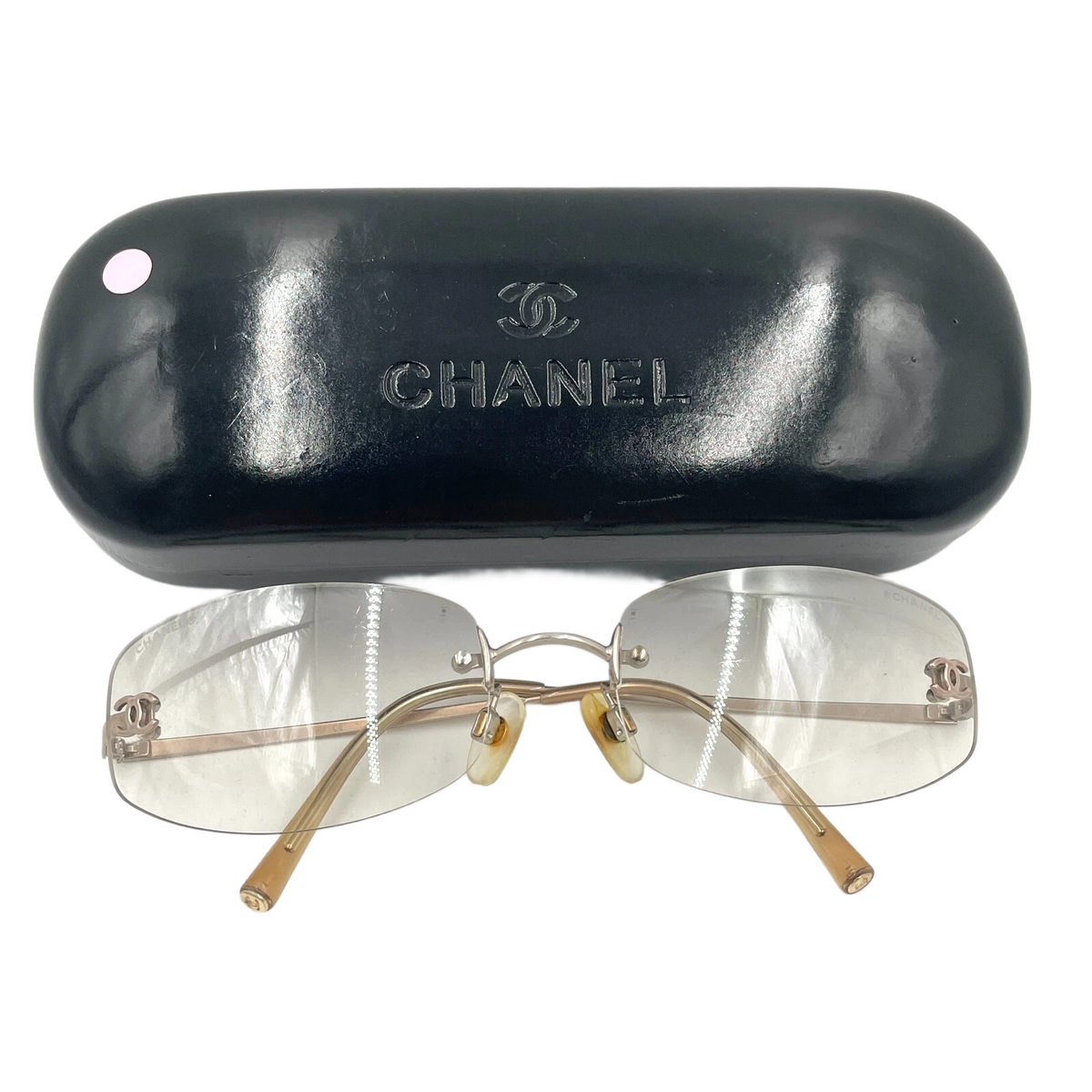 CHANEL Silver Sunglasses 57mm