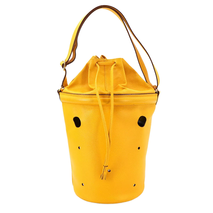 HERMES Mangeoire MM Hand Shoulder Bag Epsom Jaune Purse