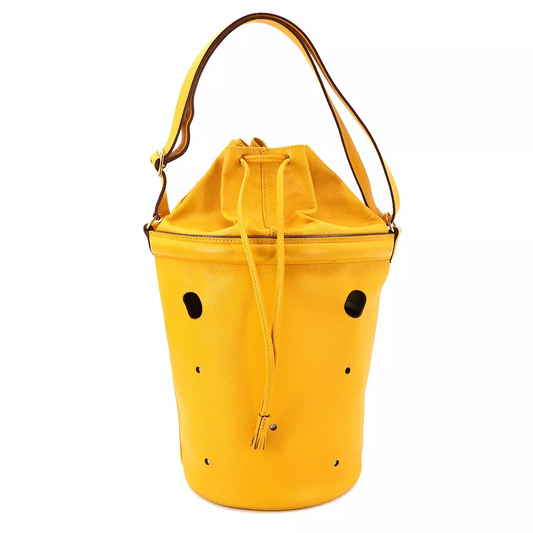 HERMES Mangeoire MM Hand Shoulder Bag Epsom Jaune Purse