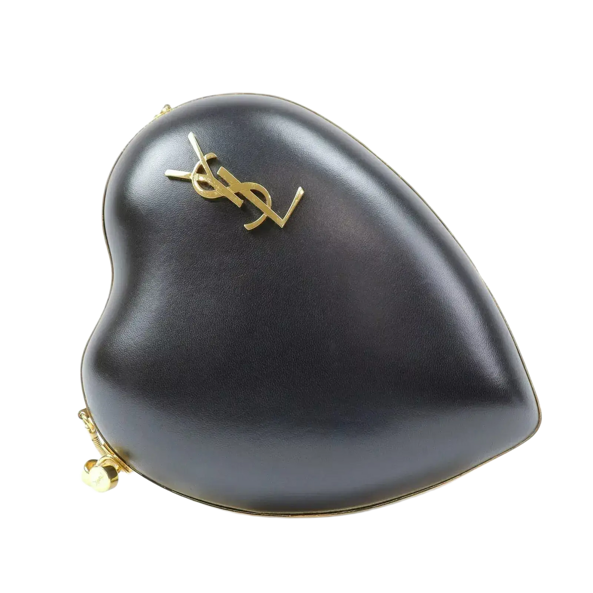 Saint Laurent Shoulder Box Bag Black Heart Love