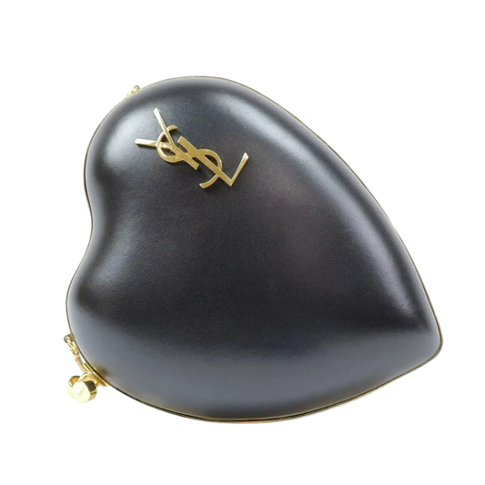 Saint Laurent Shoulder Box Bag Black Heart Love