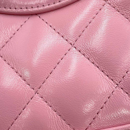 CHANEL CHANEL31 Chain Shoulder Bag Size Mini Shiny Calf Leather Pink