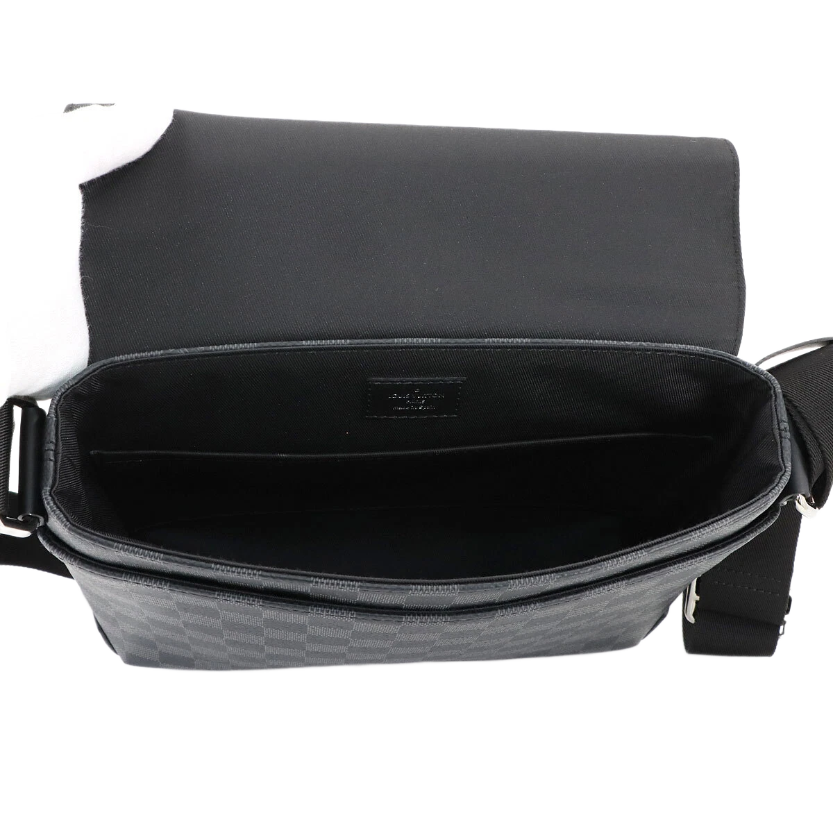 LOUIS VUITTON Damier Graphite District PM NV2 Shoulder Bag Black N40349