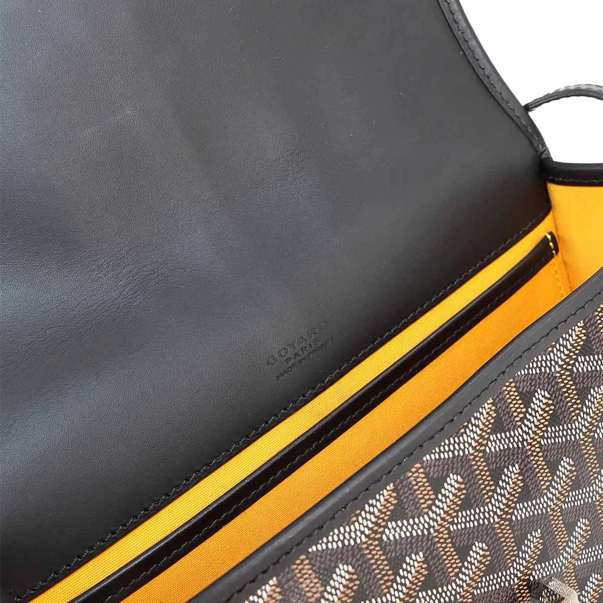 GOYARD Belvedere PM Shoulder Bag PVC Leather Black Purse