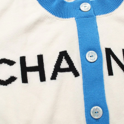 Chanel Logo Cardigan