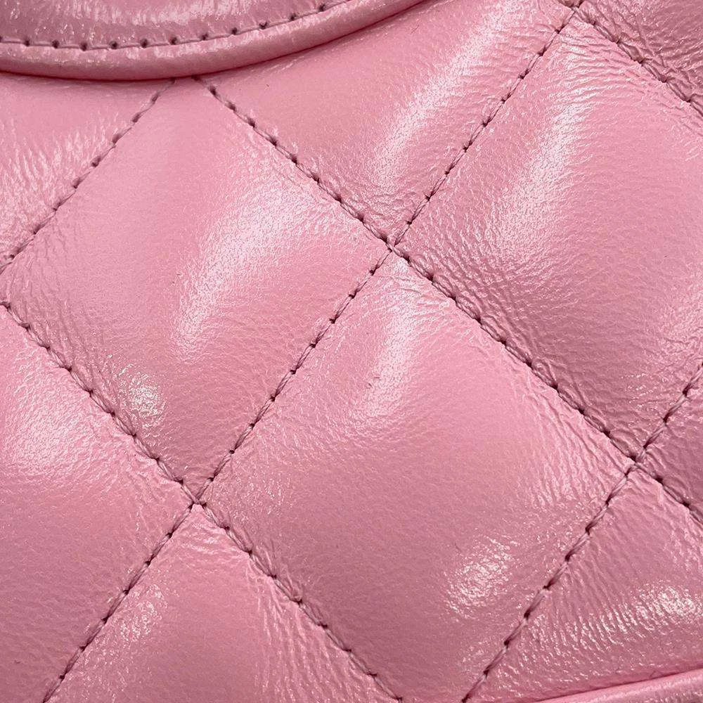 CHANEL CHANEL31 Chain Shoulder Bag Size Mini Shiny Calf Leather Pink