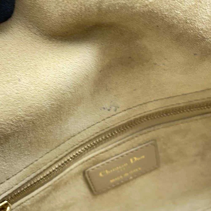 Dior Lady Dior MY ABC DIOR 2-Way Handbag Size Small Lambskin Beige