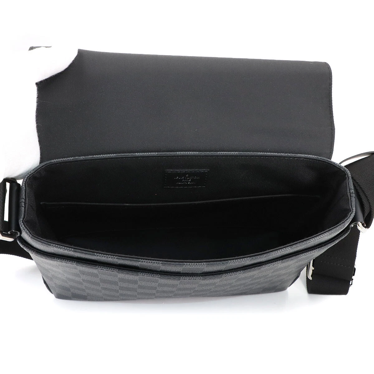 LOUIS VUITTON Damier Graphite District PM NV2 Shoulder Bag Black N40349