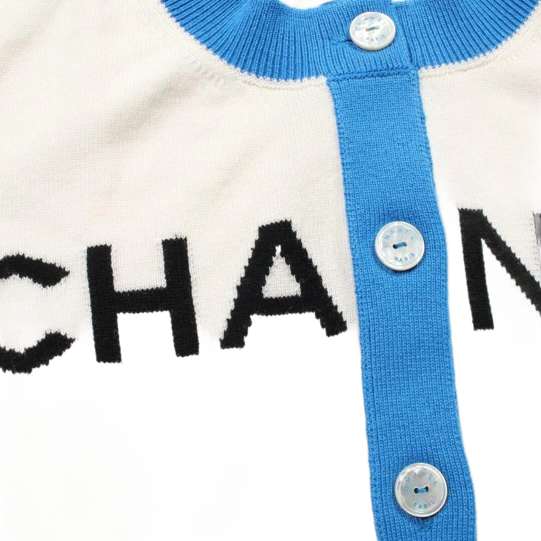 Chanel Logo Cardigan