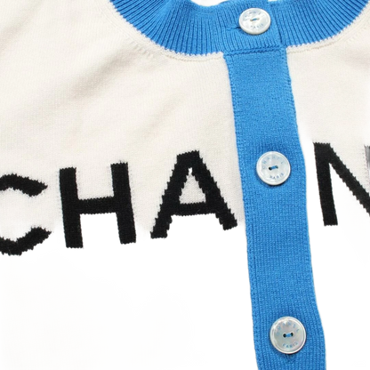 Chanel Logo Cardigan
