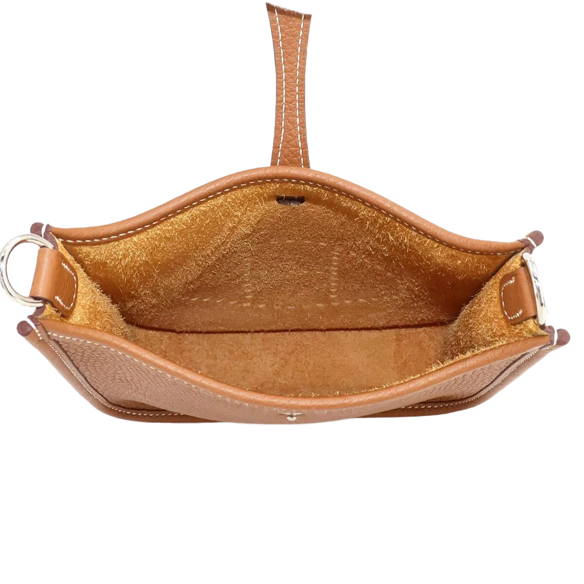 HERMES Everlyne Amazone TPM Shoulder Bag Taurillon Clemence Gold