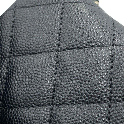 CHANEL Matelasse Belt Bag Calfskin Black