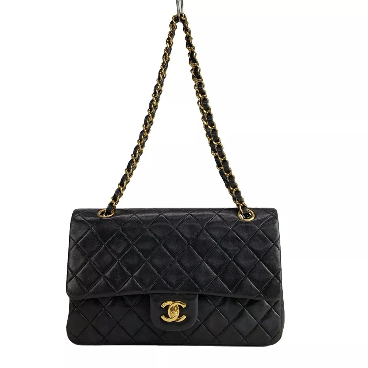 CHANEL Double Flap Matelasse Shoulder Bag