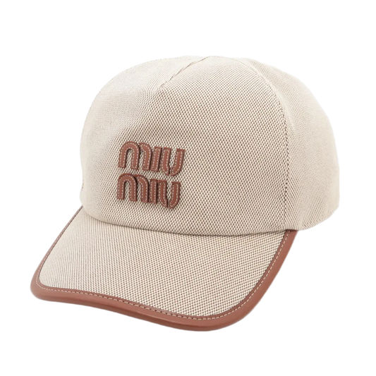 Miu Miu Cap M Cotton Beige