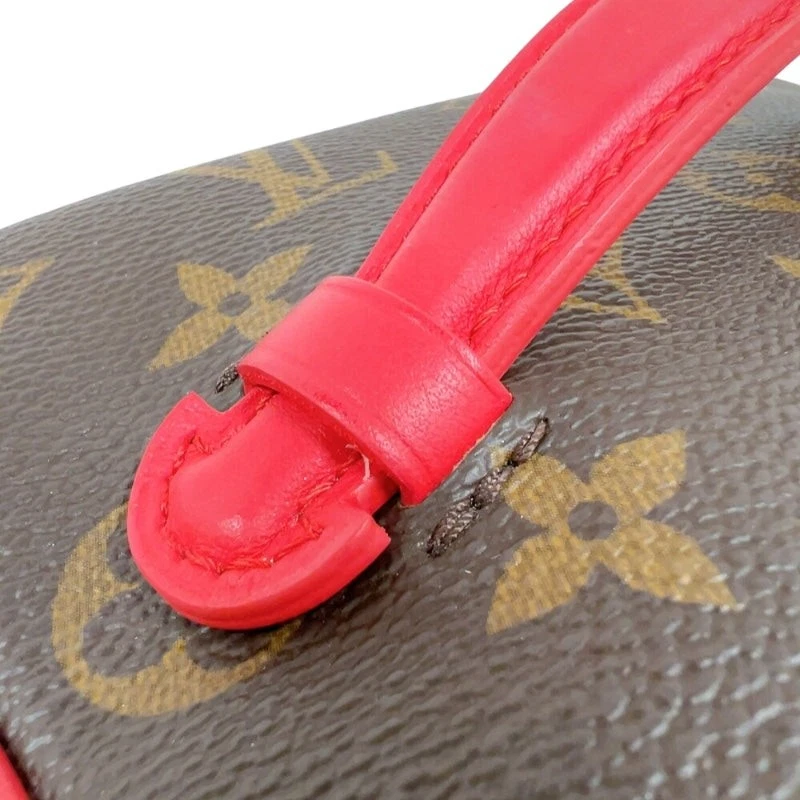 LOUIS VUITTON Nice Mini M46766 Brown Red Monogram Women's