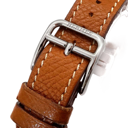 HERMES H Watch HH1.210 Quartz Silver Dial Ladies Watch