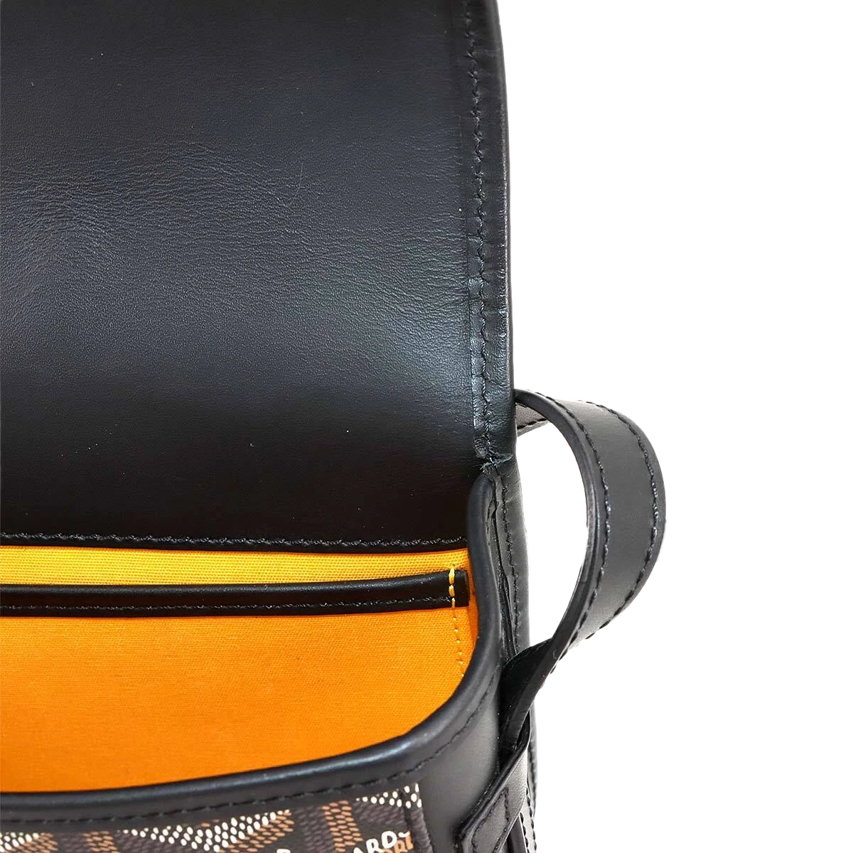GOYARD Belvedere PM Shoulder Bag PVC Leather Black Purse