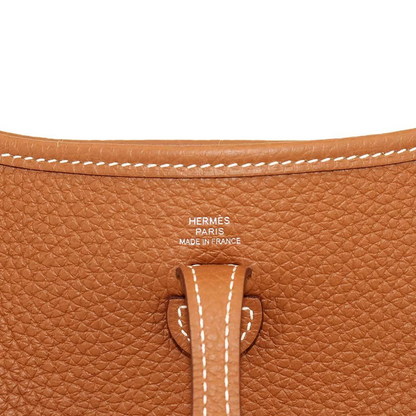 HERMES Everlyne Amazone TPM Shoulder Bag Taurillon Clemence Gold