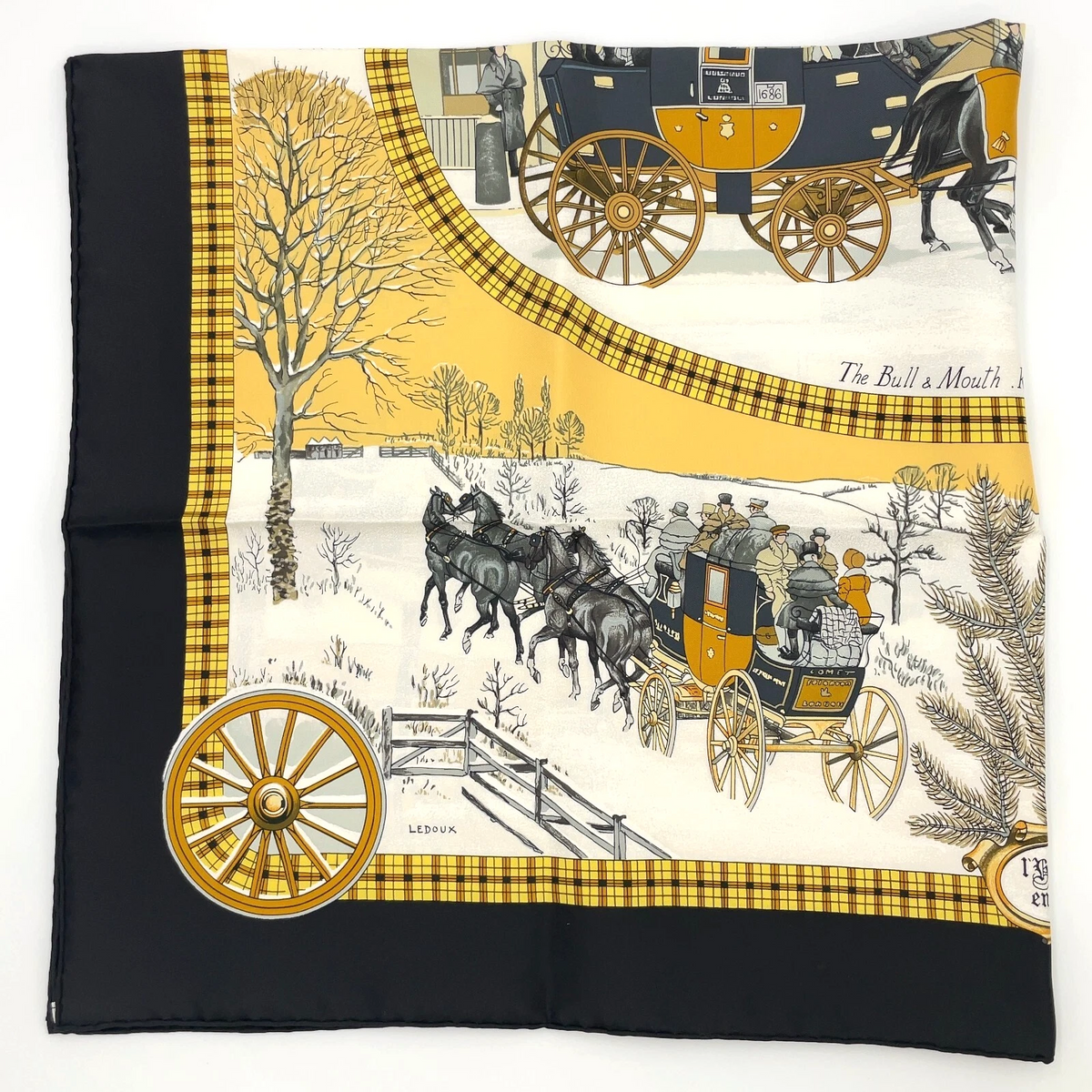 Hermes Carré 90 Bull & Mouth Regents Circus Piccadilly Scarf