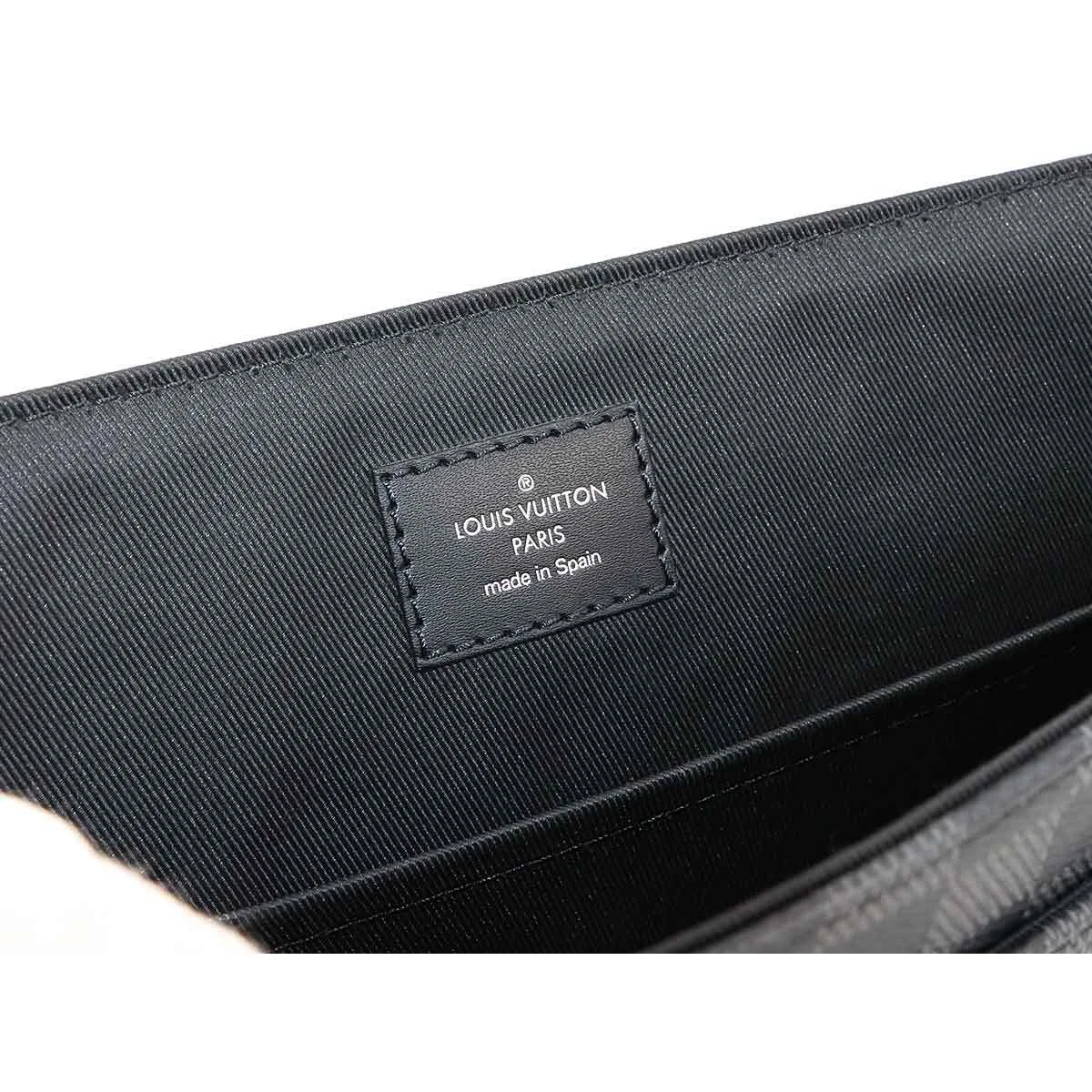 LOUIS VUITTON Damier Graphite District PM NV2 Shoulder Bag Black N40349