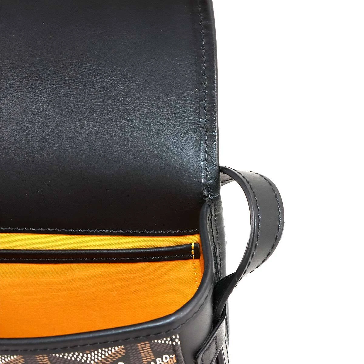 GOYARD Belvedere PM Shoulder Bag PVC Leather Black Purse