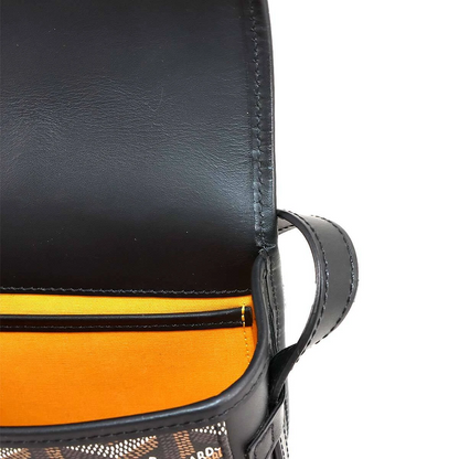 GOYARD Belvedere PM Shoulder Bag PVC Leather Black Purse